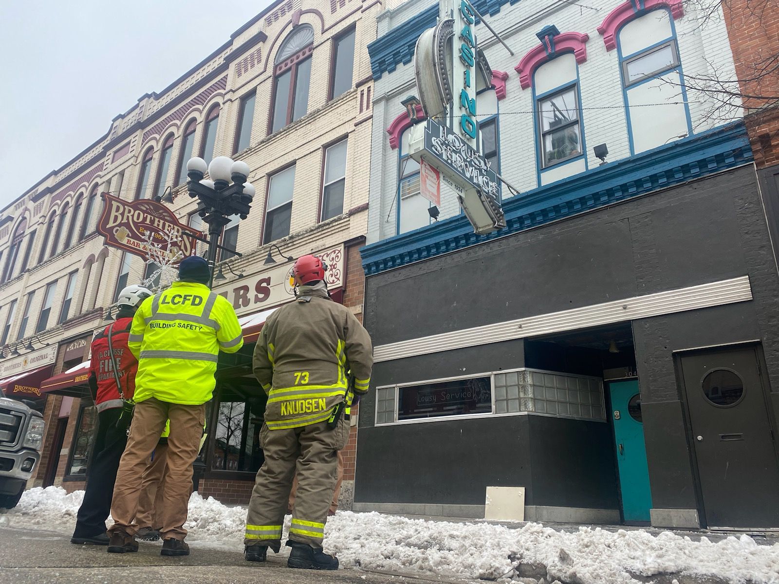 Downtown fire
